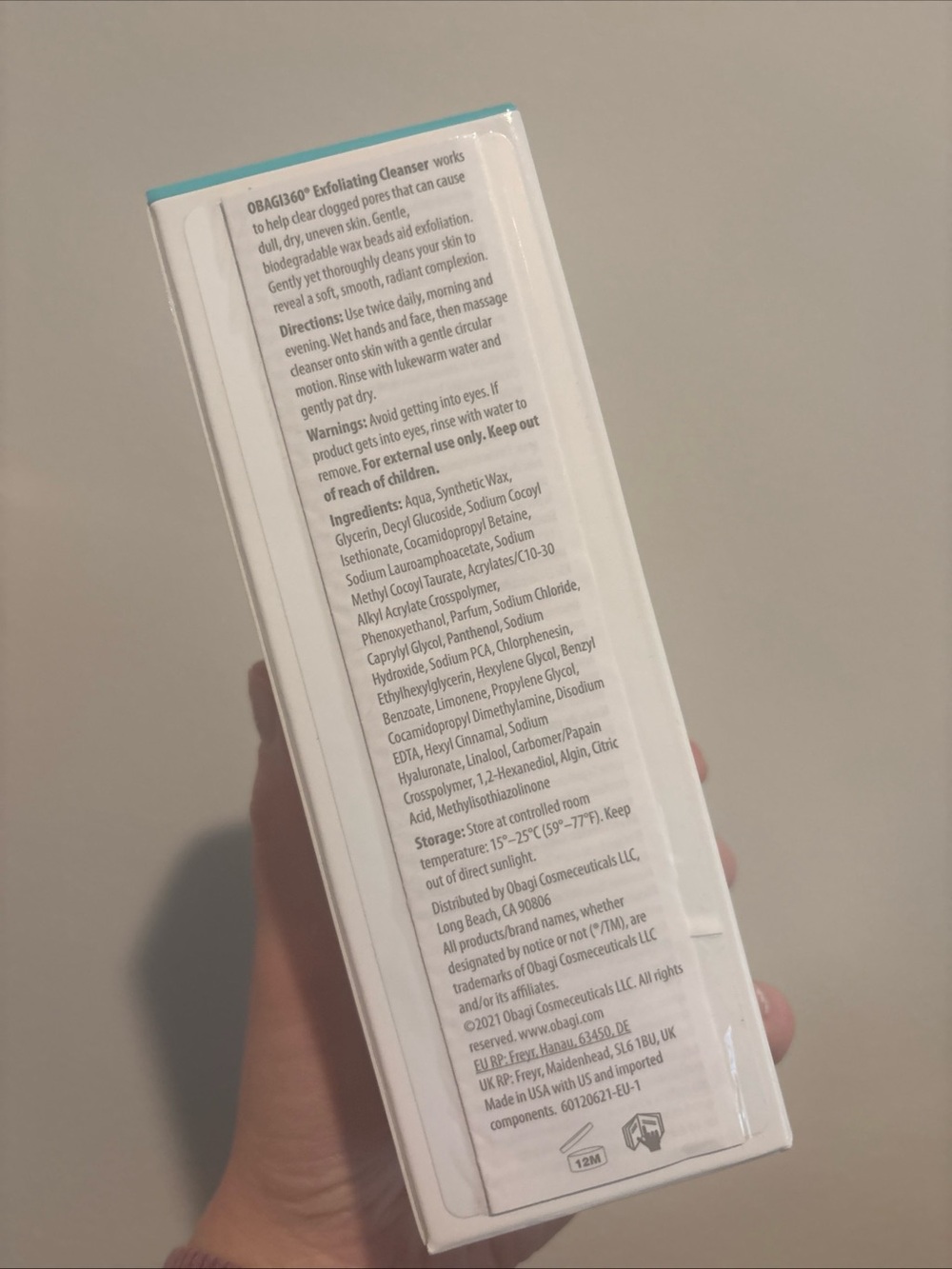 Obagi 360 Exfoliating Cleanser Clogged Pores Smooth Radiant Complexion 5.1 oz - Picture 2 of 3